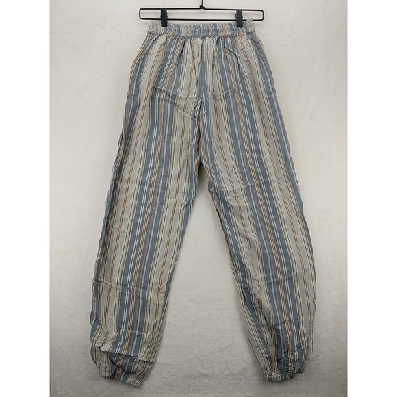 Angie Boho Style Jogger Vertical striped Tassled Drawstring Pants Womens Sz S - Picture 7 of 9
